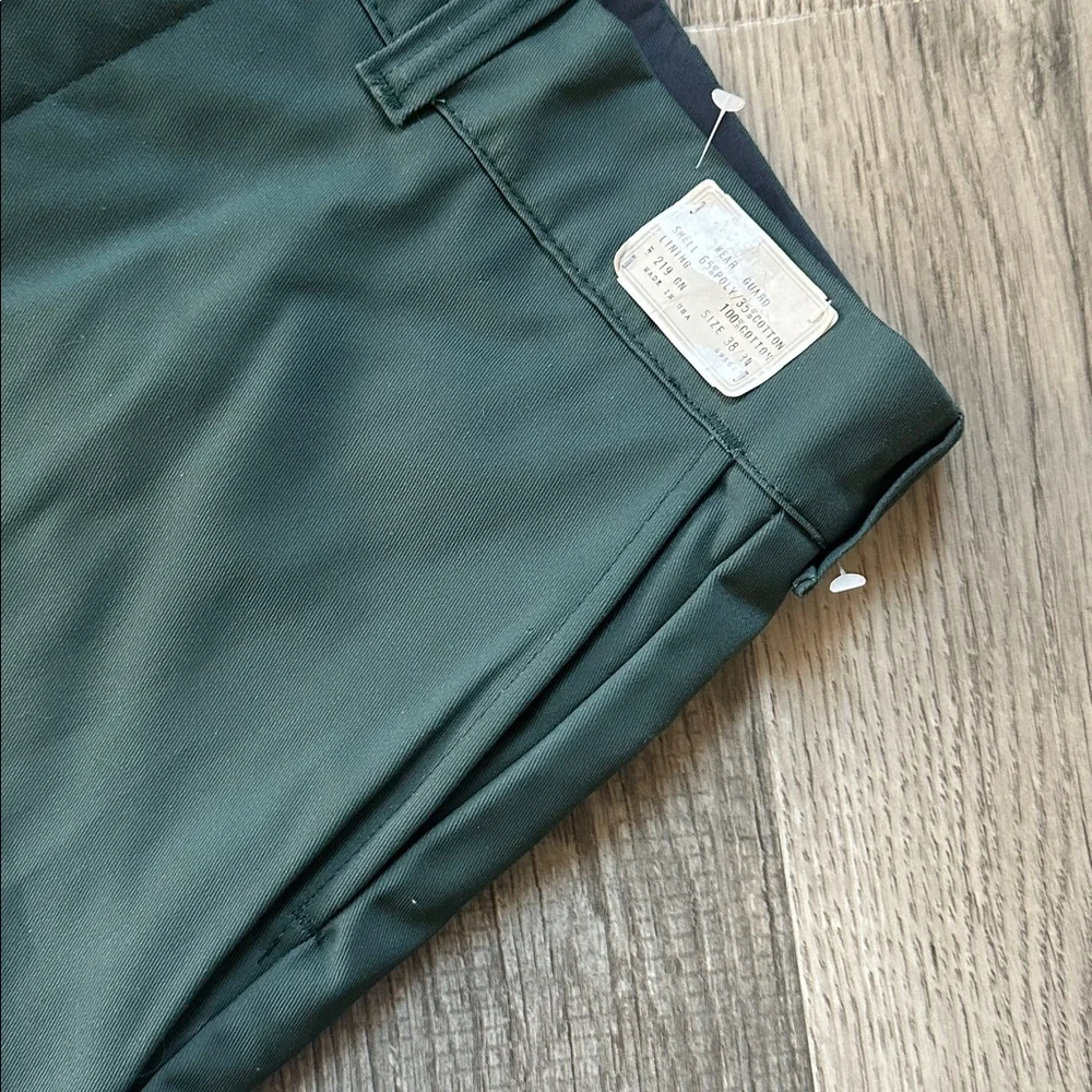 Wear Guard‎ NWT lined Men's olive army Green Pants size 38/34